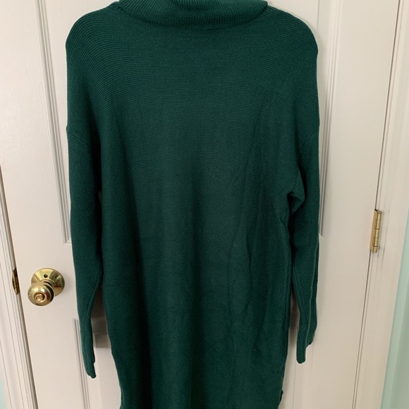 BNWT womens size large green sweater dress - Picture 5 of 5